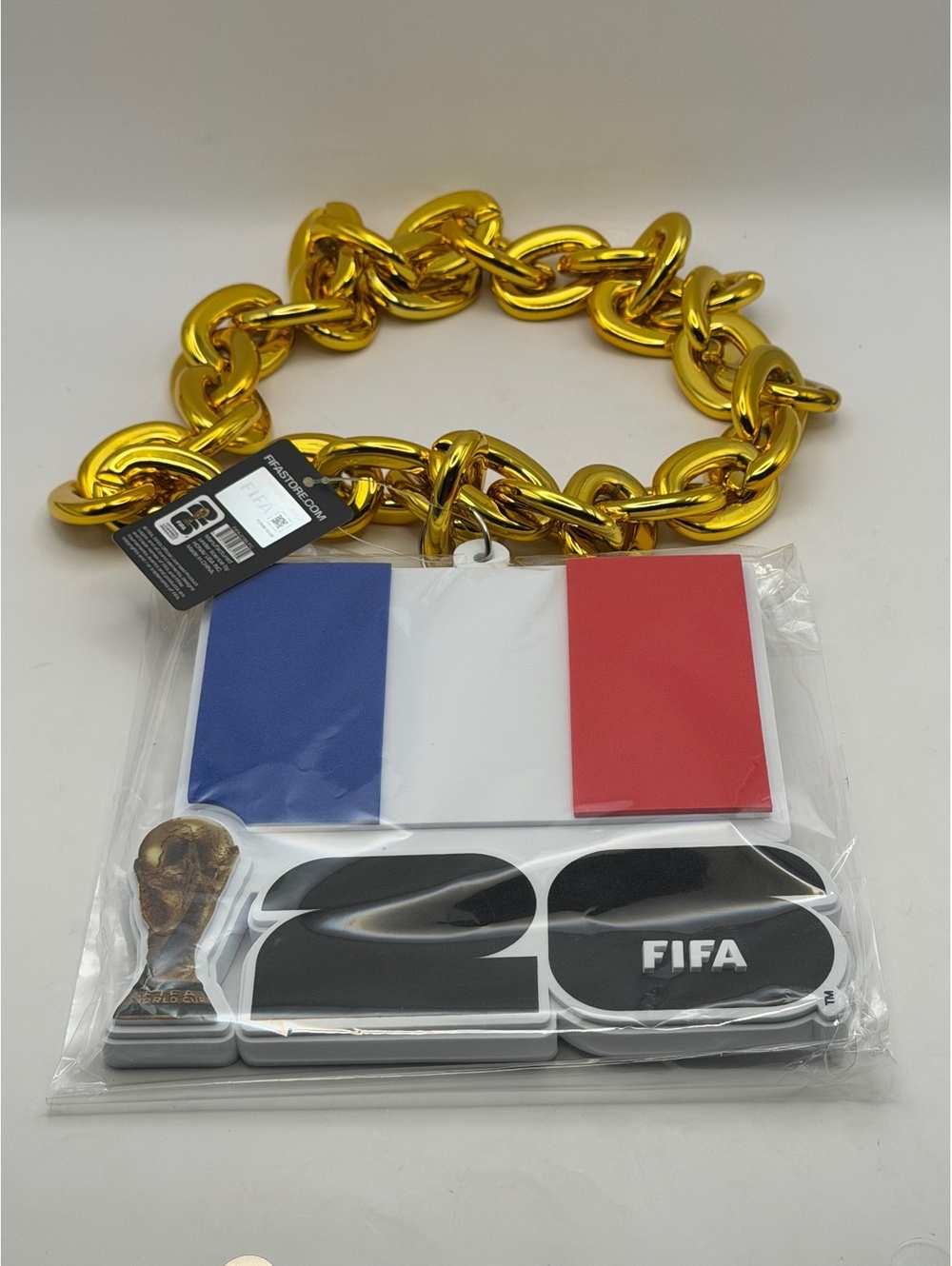 FIFA France gold chain soccer.